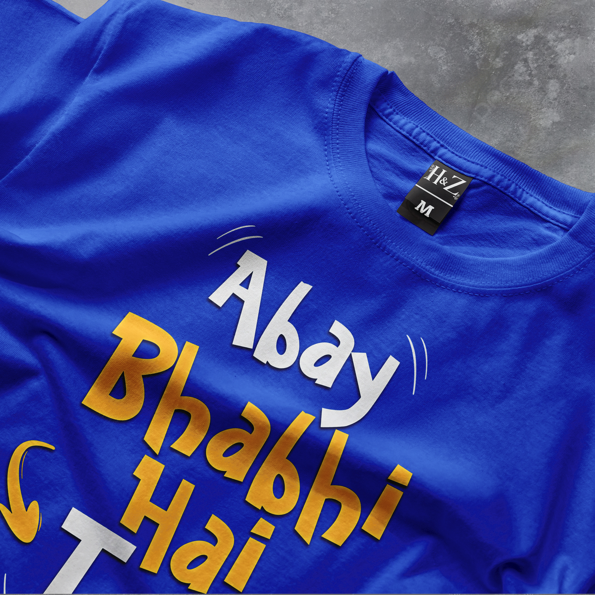 Abay Bhabhi Hai Teri Crew Neck T-Shirt - Image 14