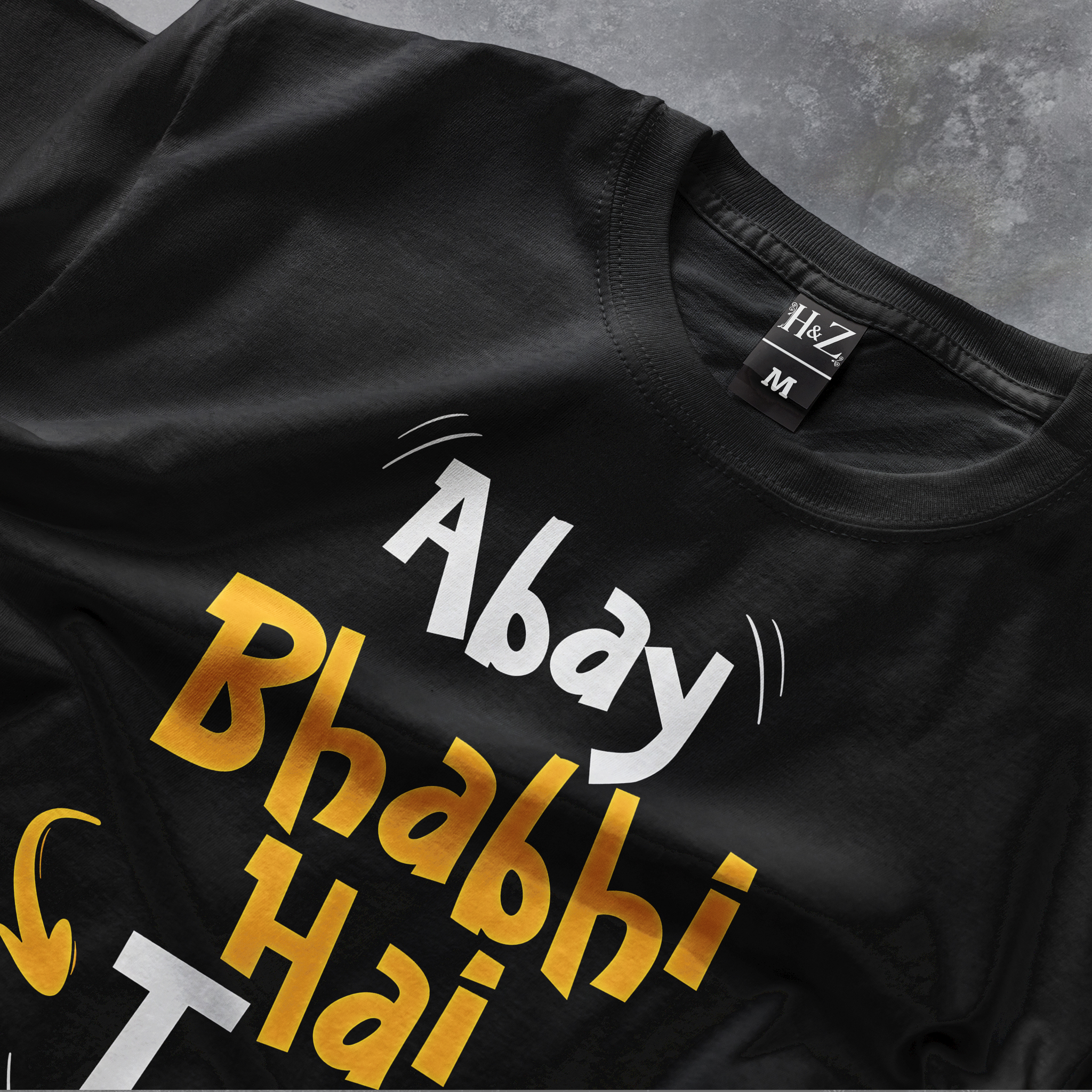 Abay Bhabhi Hai Teri Crew Neck T-Shirt - Image 2