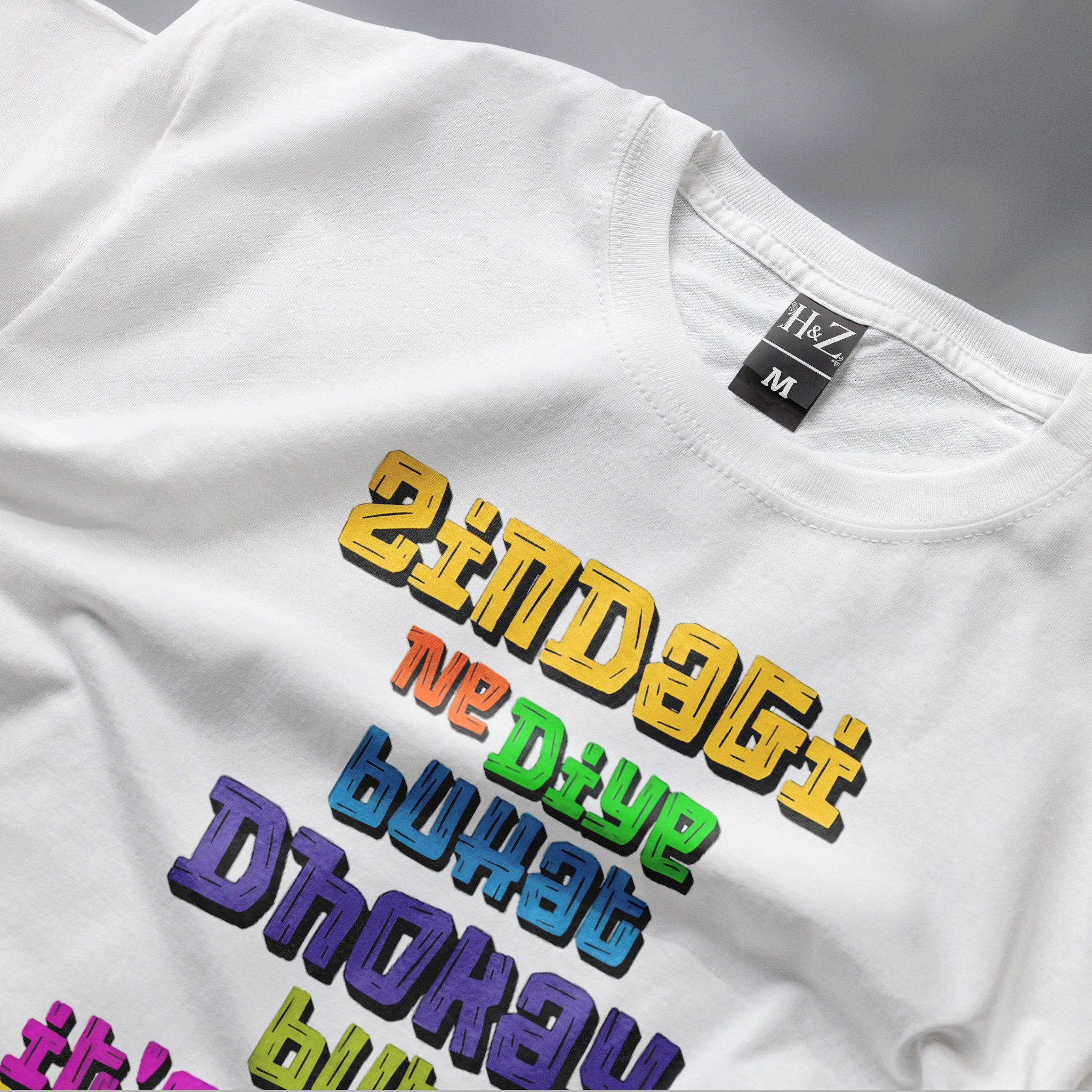 Zindagi Ne Diye Bohat Dhokay Crew Neck T-Shirt - Image 8