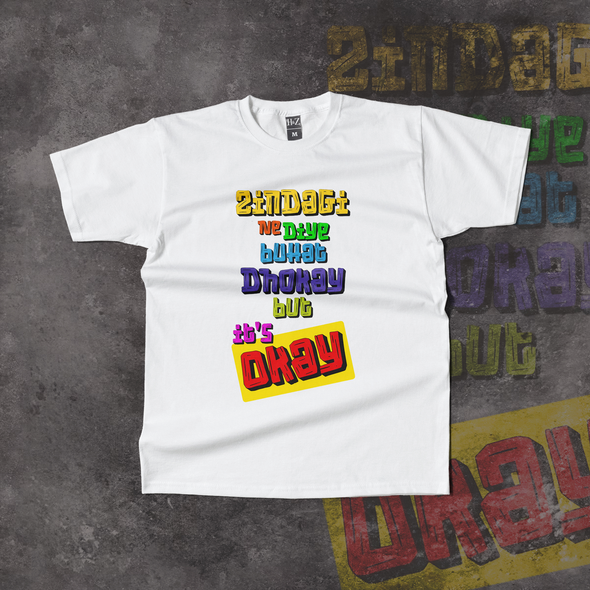 Zindagi Ne Diye Bohat Dhokay Crew Neck T-Shirt - Image 7