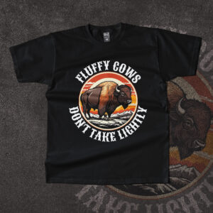 Bison Vintage Retro Wild Crew Neck T-Shirt