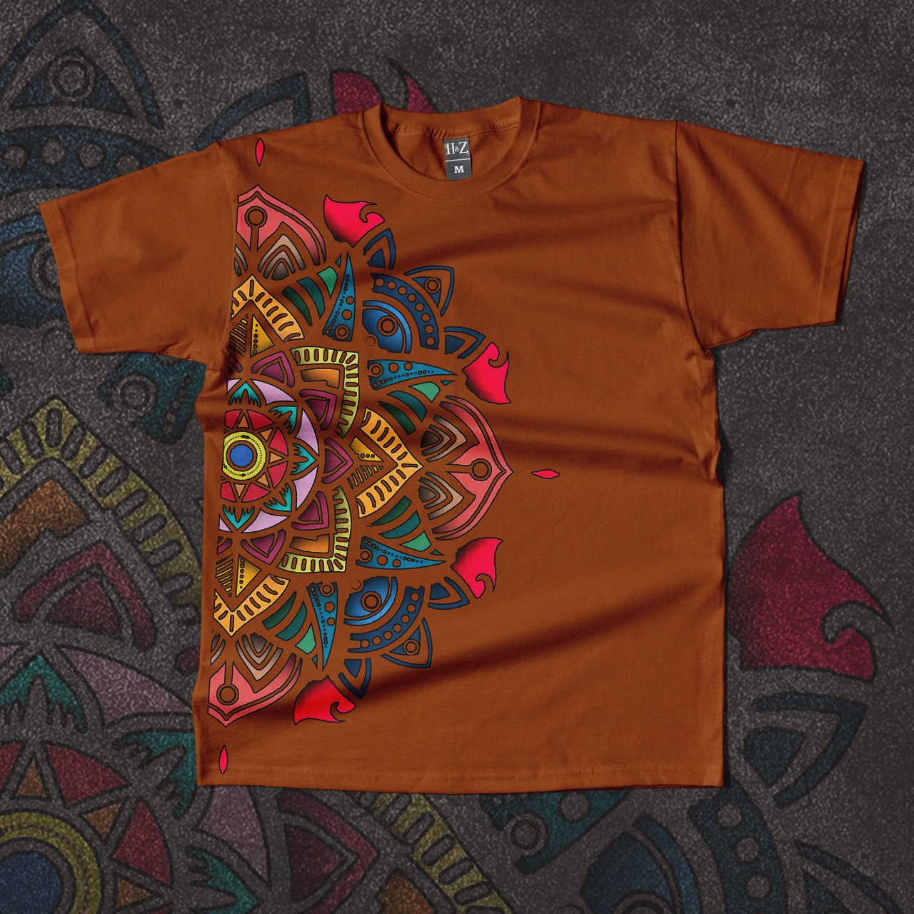 Aurora Mandala Edition Crew Neck T-Shirt - Image 20
