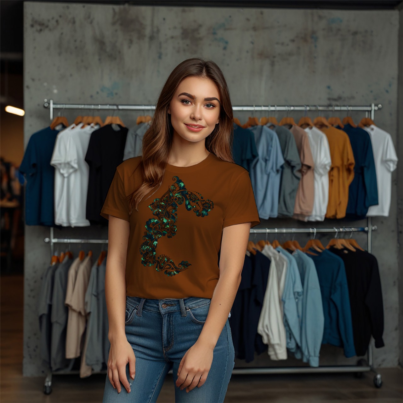 Inkleaf Art Unisex Crew Neck T-Shirt - Image 24