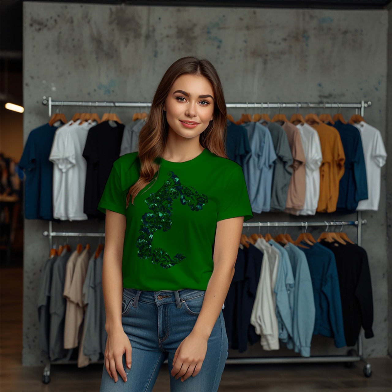 Inkleaf Art Unisex Crew Neck T-Shirt - Image 12