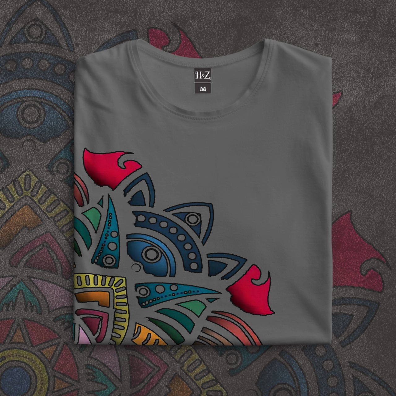 Aurora Mandala Edition Crew Neck T-Shirt - Image 30