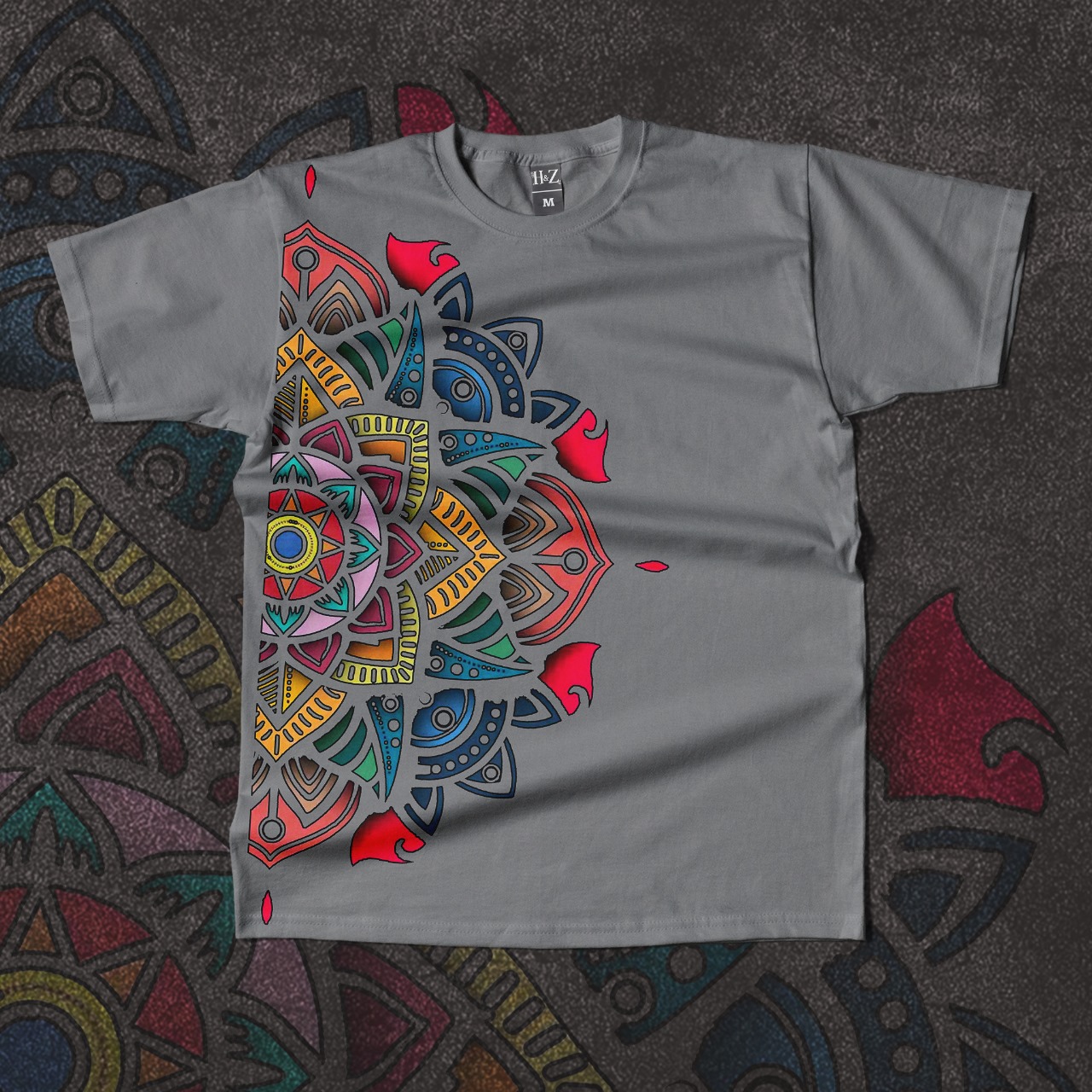 Aurora Mandala Edition Crew Neck T-Shirt - Image 25