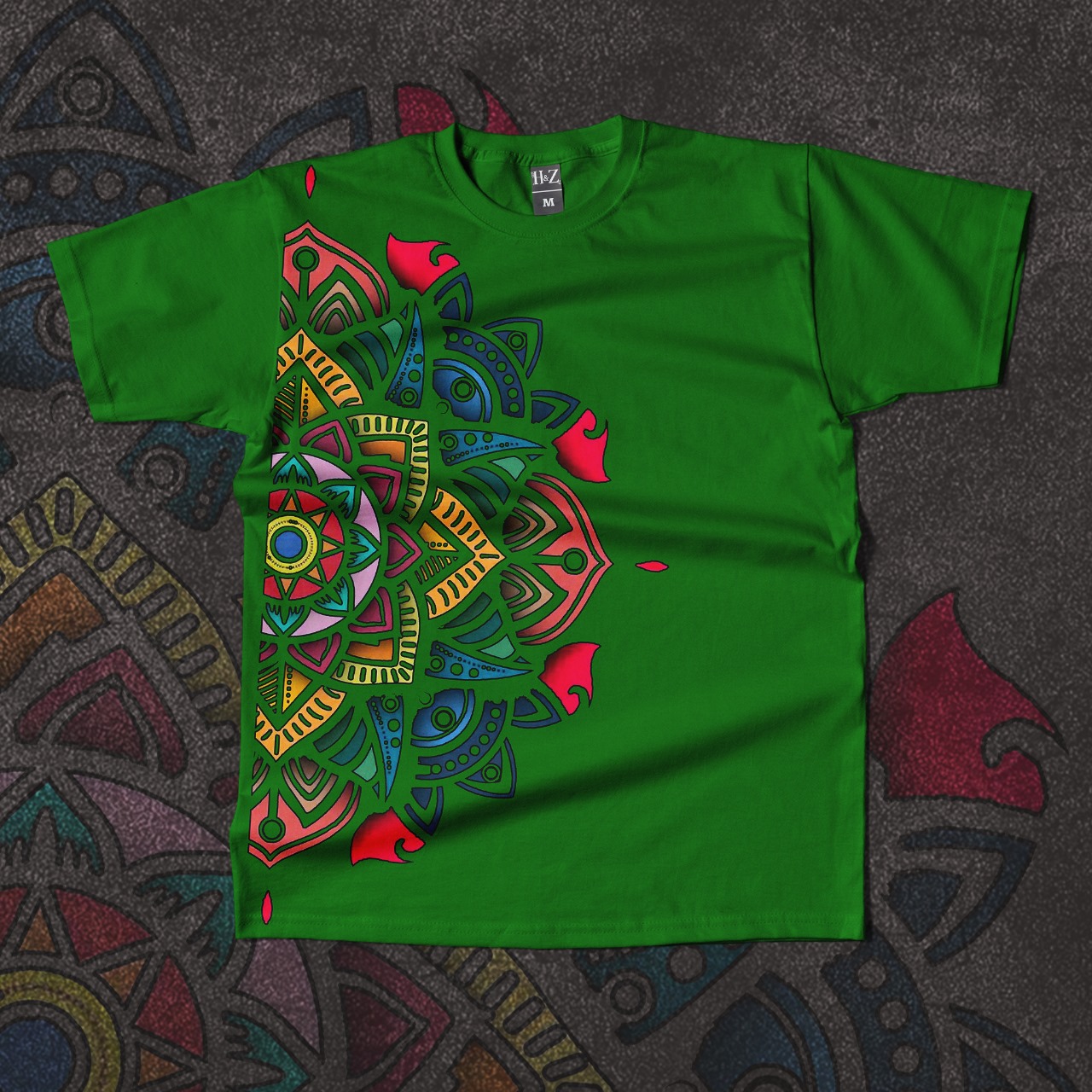 Aurora Mandala Edition Crew Neck T-Shirt - Image 31