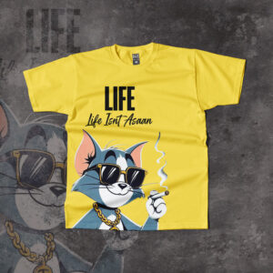 Tom Smoker Cat Crew Neck T-Shirt