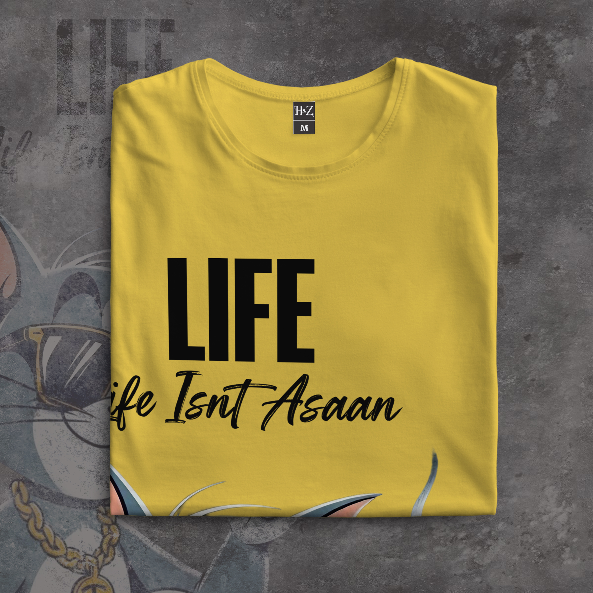 Tom Smoker Cat Crew Neck T-Shirt - Image 6