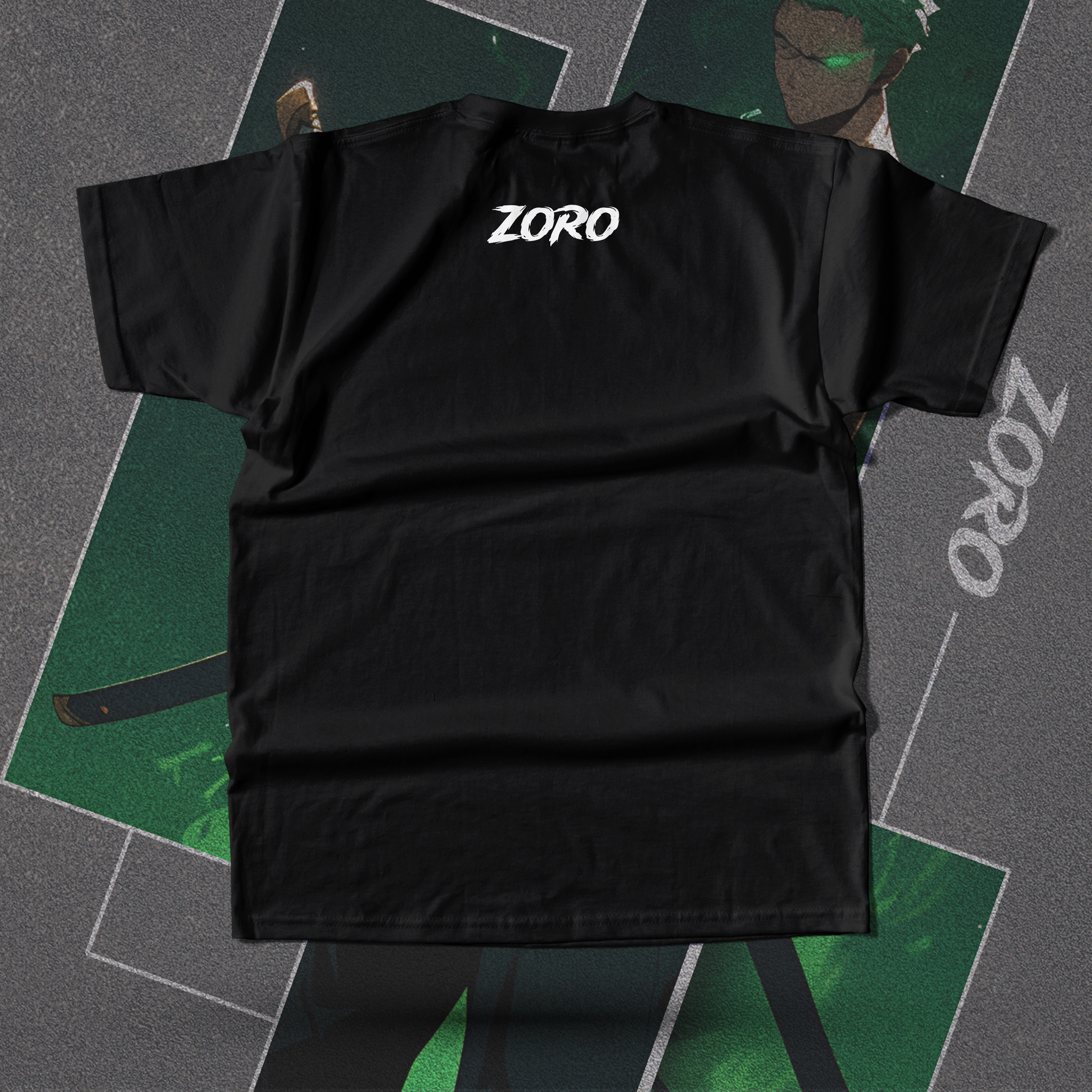 Roronoa Zoro Unisex Crew Neck T-Shirt - Image 4