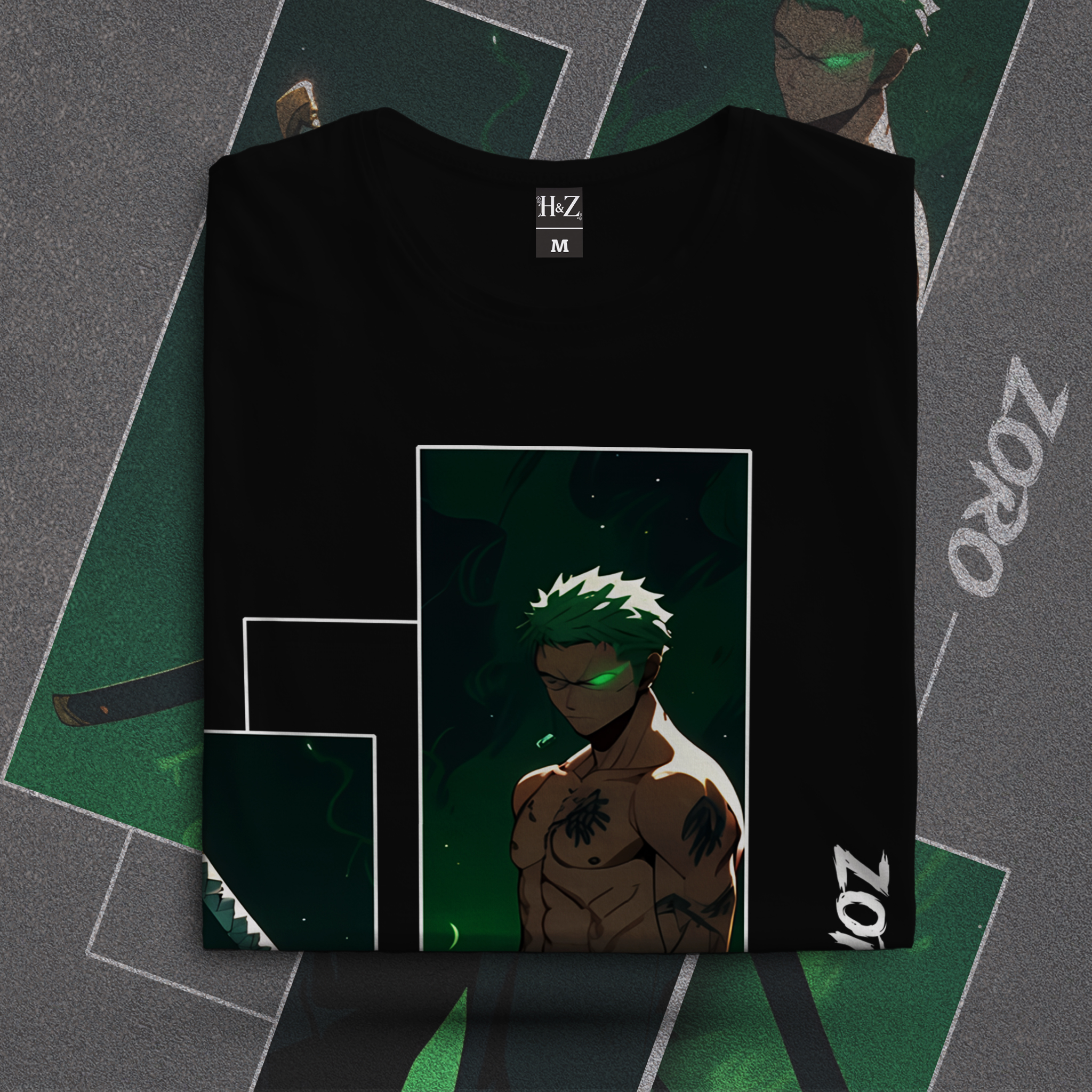 Roronoa Zoro Unisex Crew Neck T-Shirt - Image 5